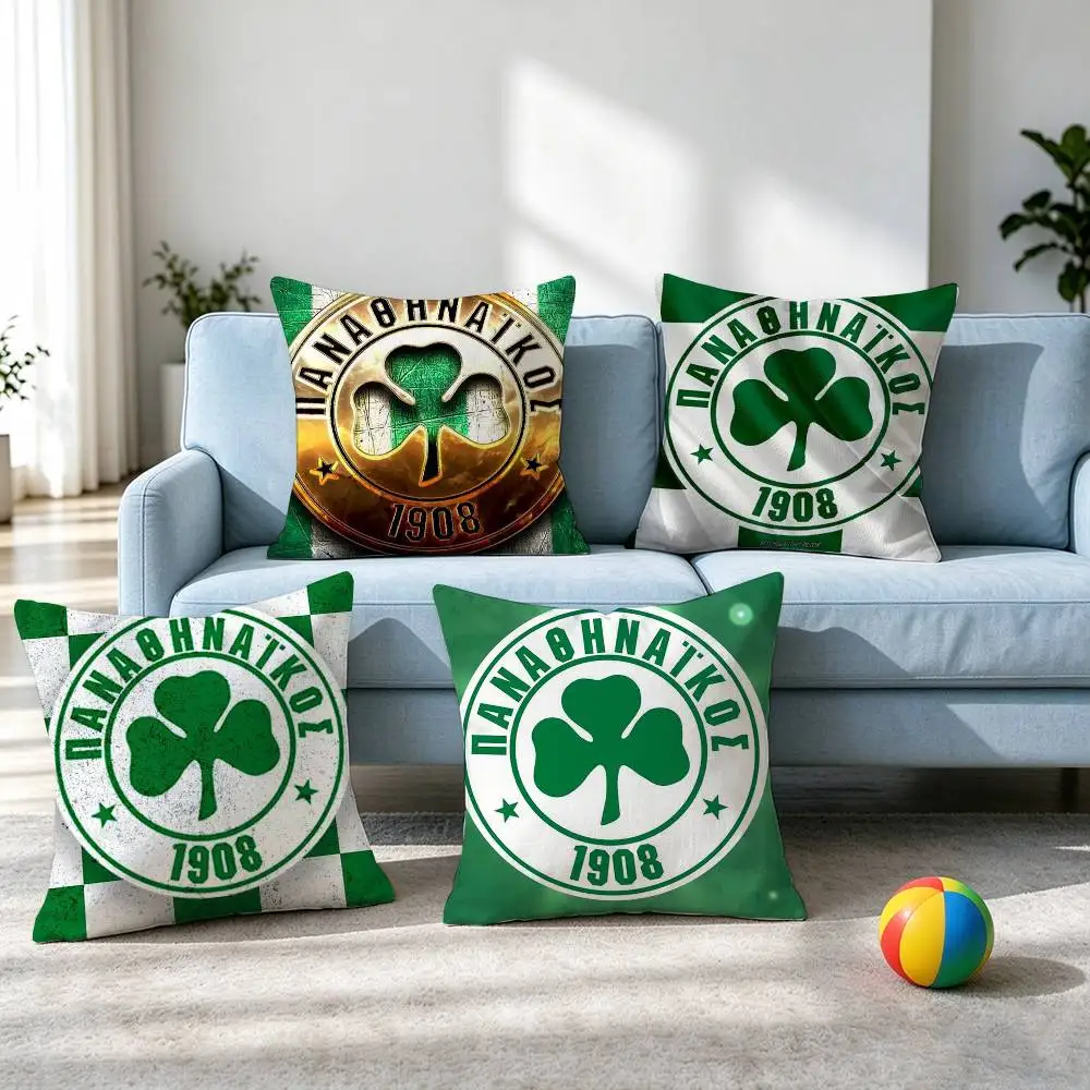 Art Panathinaikos A-Athens-PA  Square Double-Sided printed Pillow Case Bedroom Bedside Pillow Sofa Cushion Cover Gift