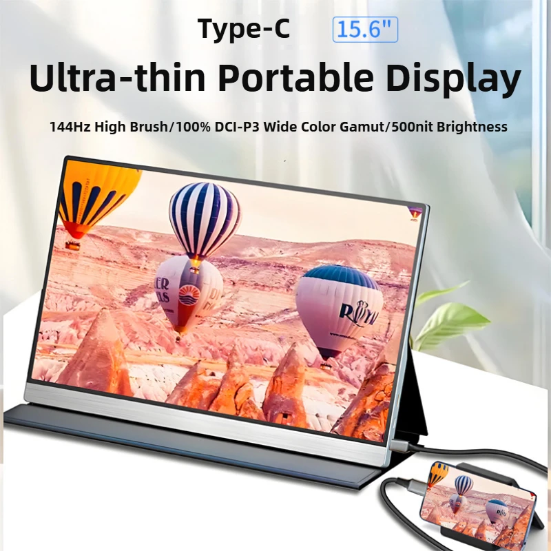 

15 inch Portable Monitor 1920*1080P 100%sRGB 500nits IPS Laptop Second Screen Extended Display For Switch/PS4/Xbox/Raspberry Pi