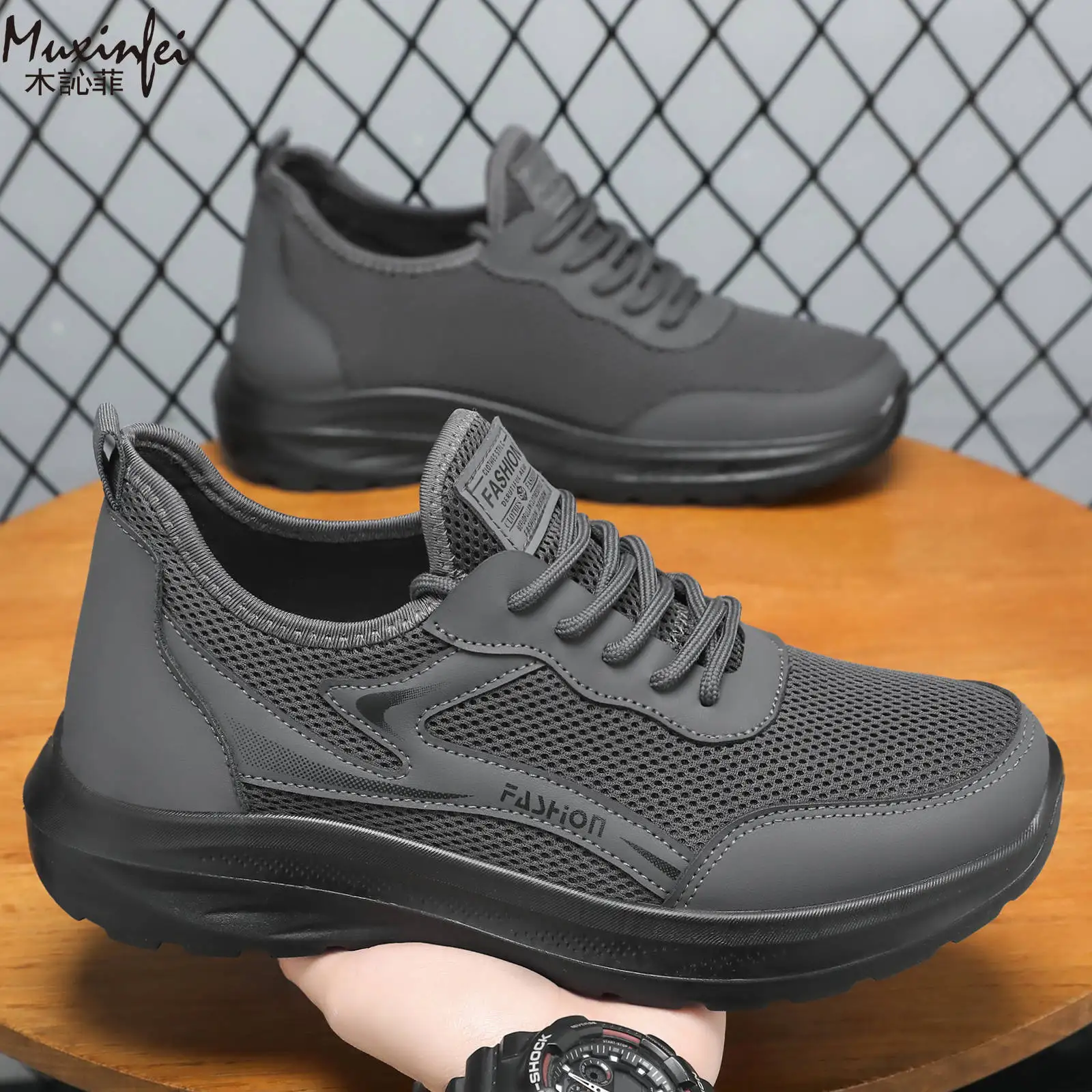 2026 New Men Casual Shoes Breathable Mesh Sneakers Lightweight Outdoor Sport Running Shoes Comfortable Walking Footwear