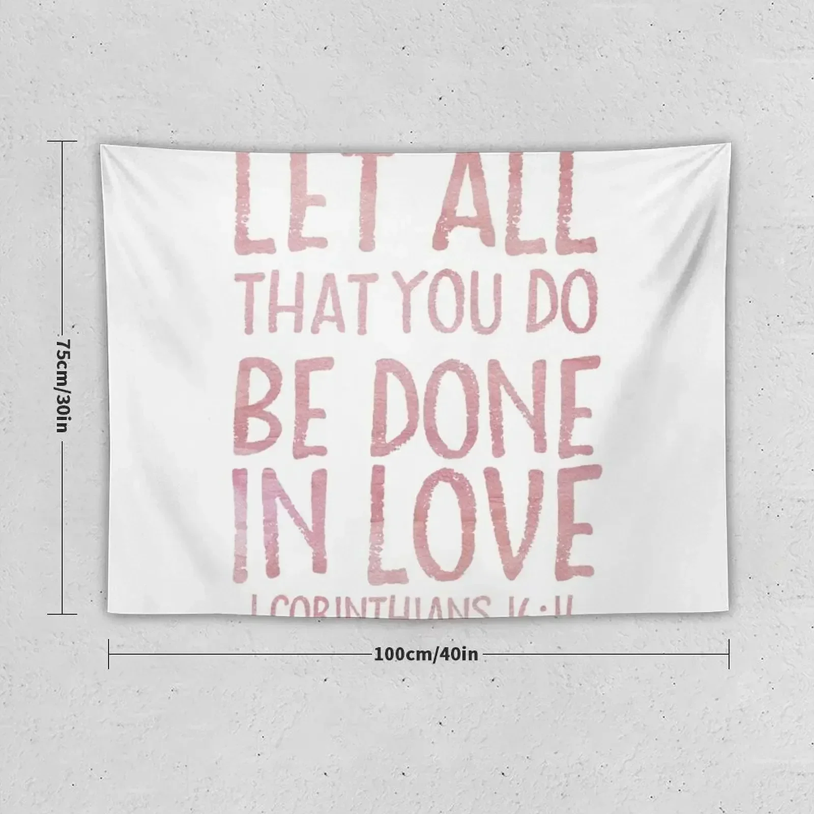 Be Done In Love Watercolor Tapestry Wallpaper Bedroom Nordic Home Decor Wall Decor Tapestry