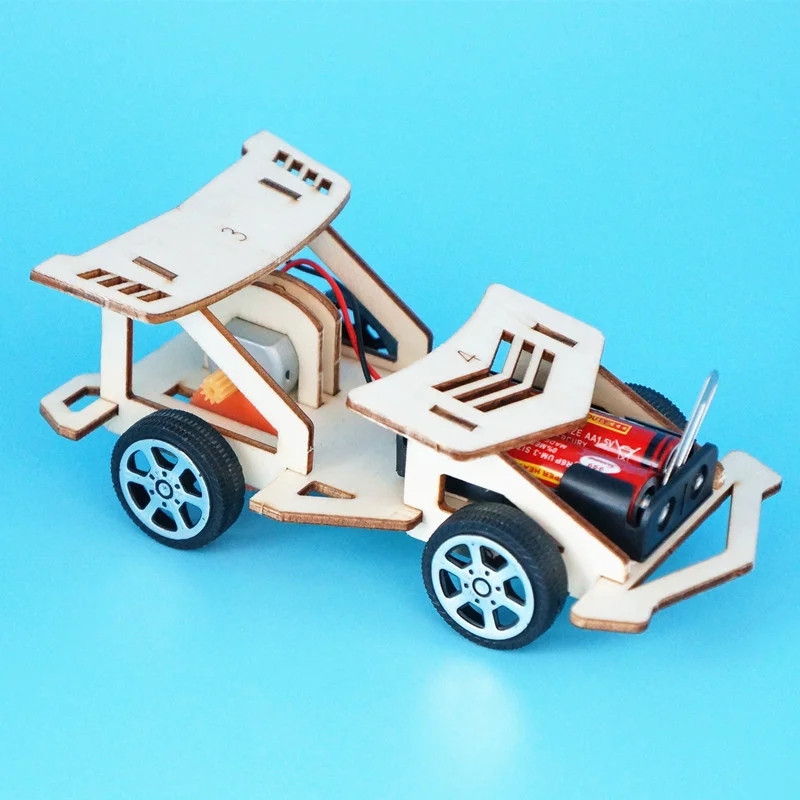 

DIY Handmade Electric Racing Cars Children's Toys Gifts Children's Handmade Assembly Inventions Exercise Hands-On Skills