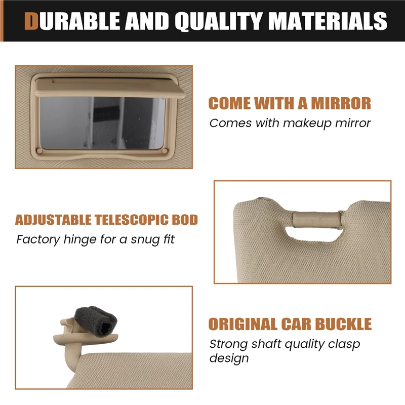 

A80X-Car Interior Sun Visor For Hyundai Tucson 2005-2009 852202E000XU 852202E000