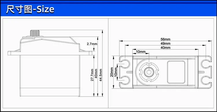 SPT5535LV-360 Servo Digital RC 35KG vehículo inteligente Robot de engranaje de Metal de alto par Motor de dirección giratoria continua de 360 grados