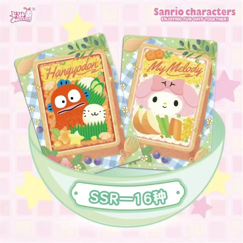 Kayou genuíno sanrio anime periféricos família bonito sonho coleção cartões edição 2th diversão sombra pacote presentes de férias das crianças