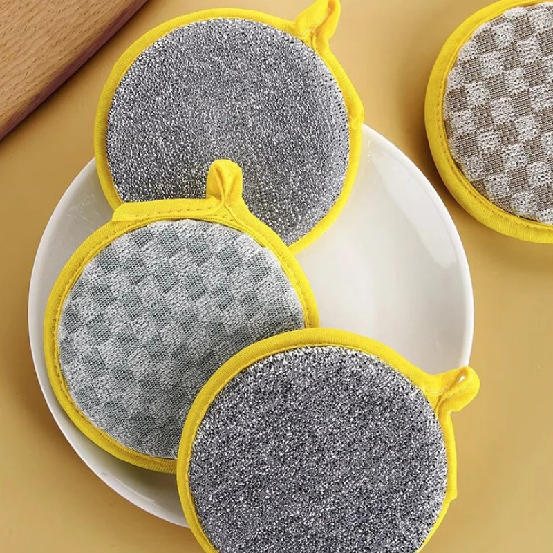 

3pcs Kitchen Dishwashing Sponge Double sided Sponge Brushing Pot Artifact Household Cleaning Cloth Non greasy Dishwashing Cloth
