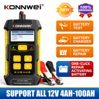 KONNWEI KW510 Battery Tester 12V 5-Amp Fully Automatic Smart Charger Automotive Pulse Repair Maintainer Trickle Charger Battery
