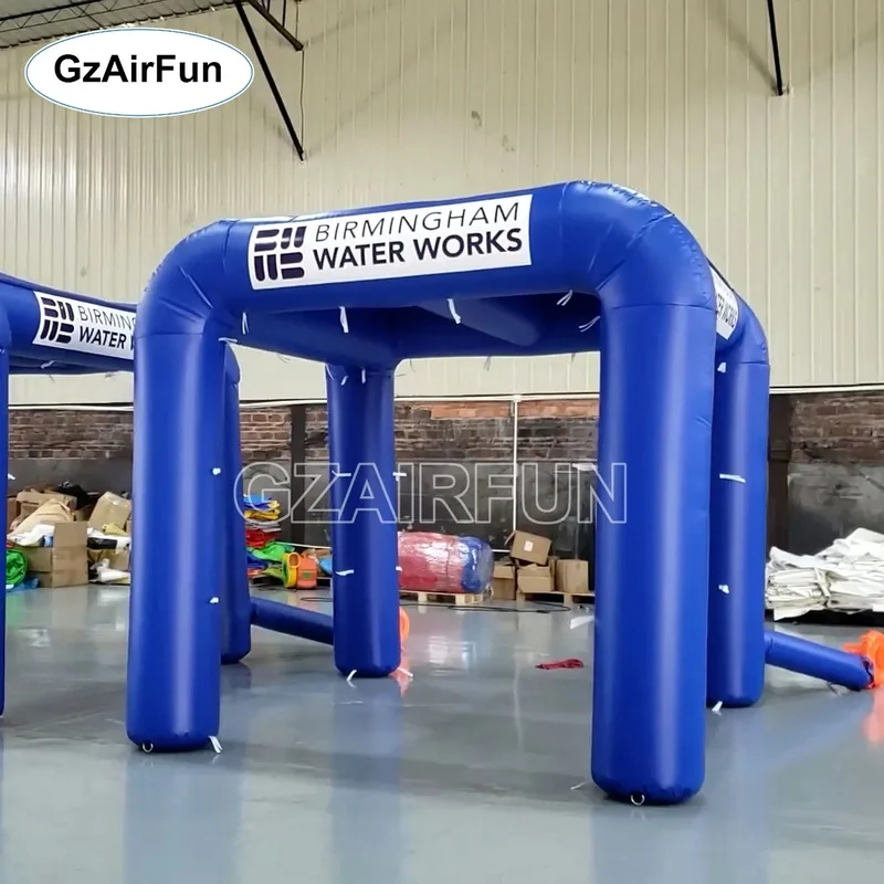 Inflatable Mist Cooling Canopy PVC Inflatable Spray Tent for Track and Field Sports Events Summer Temperature Reduction