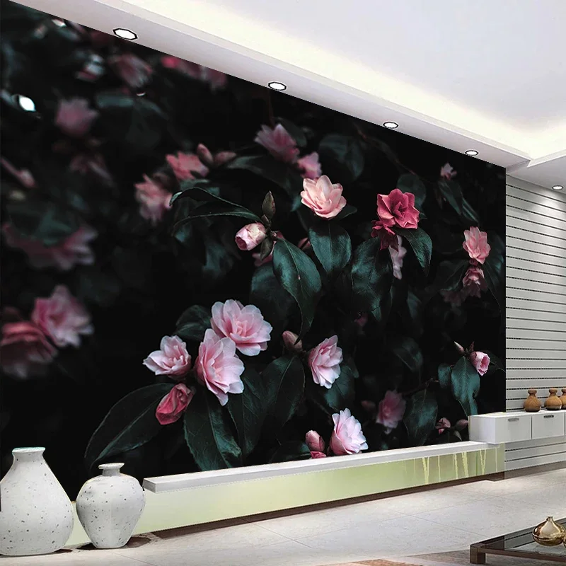 

Custom Photo Wallpapers 3D Papel De Parede European Style Retro Rose Flower Mural Wall Cloth Brdroom Backdrop Wall Home Decor