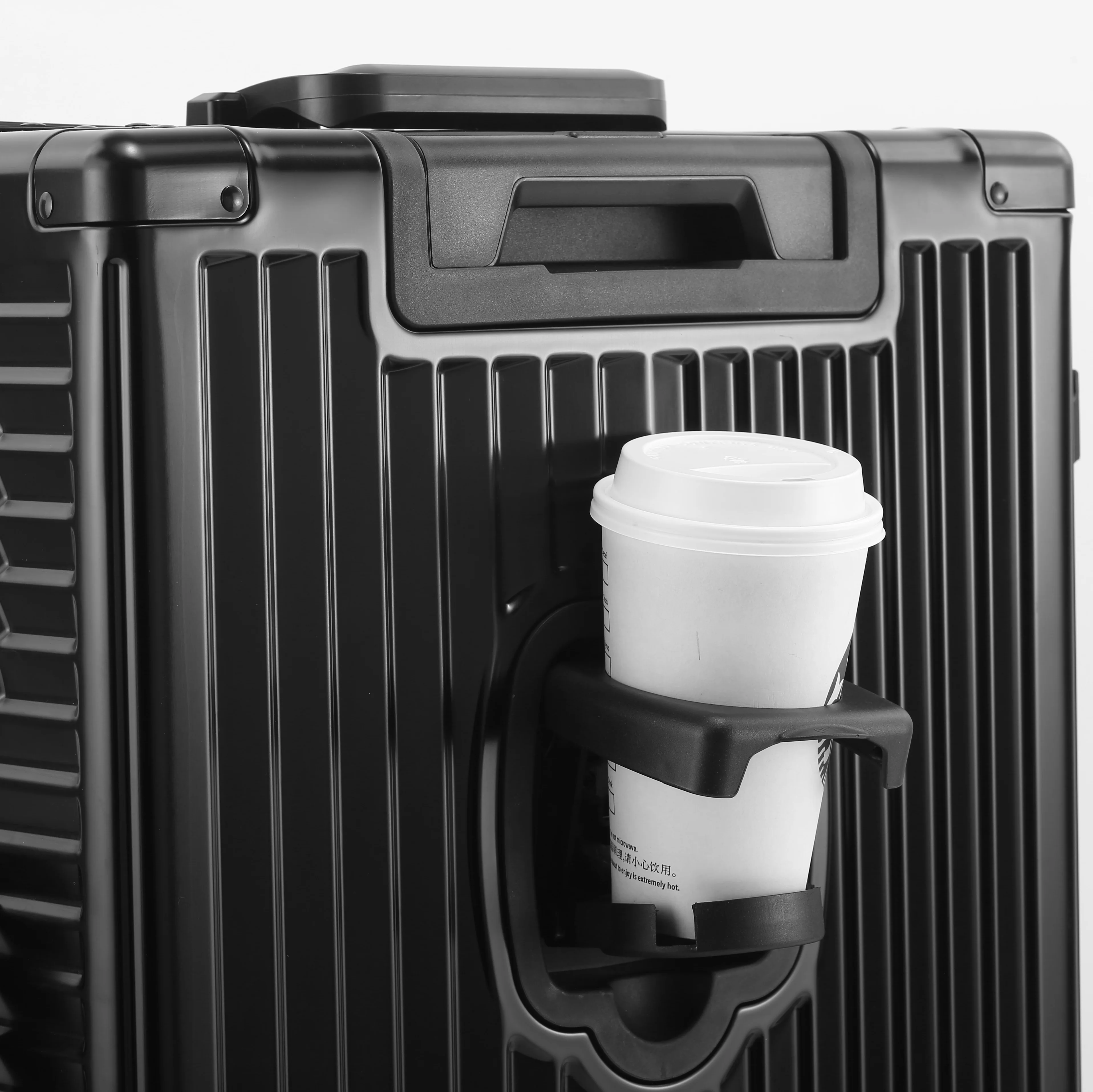 Bunnyfly New Fashion INS Hot All Aluminum Alloy Carry on Luggage Hard Shell Travel Suitcases with Charge Ports 20