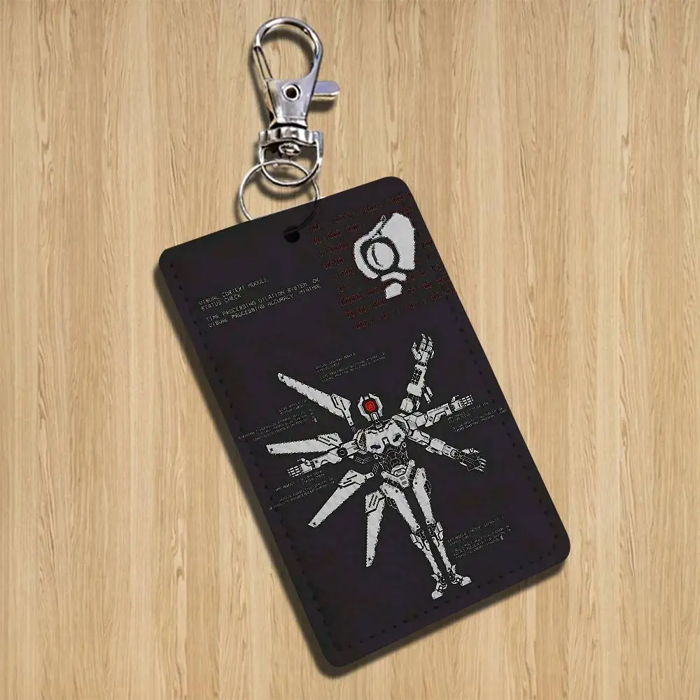 game ULTRAKILL Layer 8 Fraud Card Holder Keychain Key Ring Door Lock Access Protective Case For Security Gift