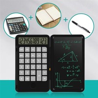 Type C Charging Standard Function Calculator Writing Pad 12-Digit Math Calculator With Stylus with LCD Notepad