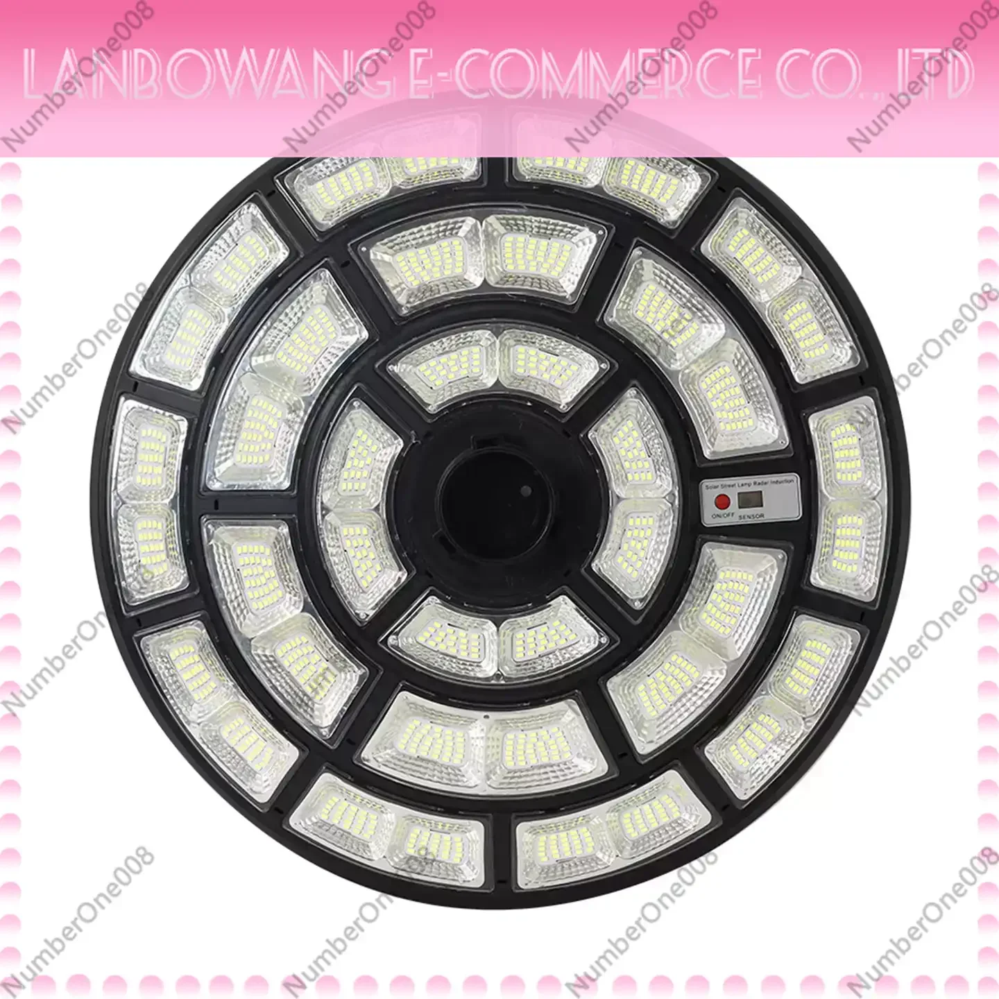 Integrated Solar Street Light Outdoor Round Flying Saucer Garden Lamp Park Community Road Lighting Energy Saving