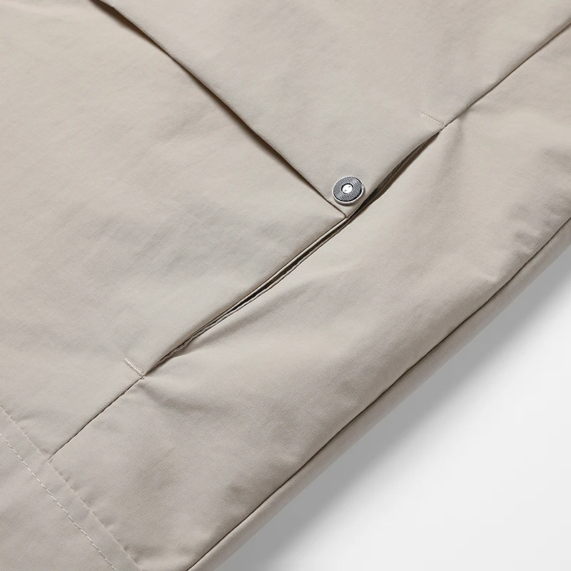 سترة بغطاء للرأس مقاومة للماء للرجال - مقاومة للرياح، جيوب متعددة بسحاب ومسامية، متعددة الاستخدامات للتخييم والسفر والكاجوال اليومي #6