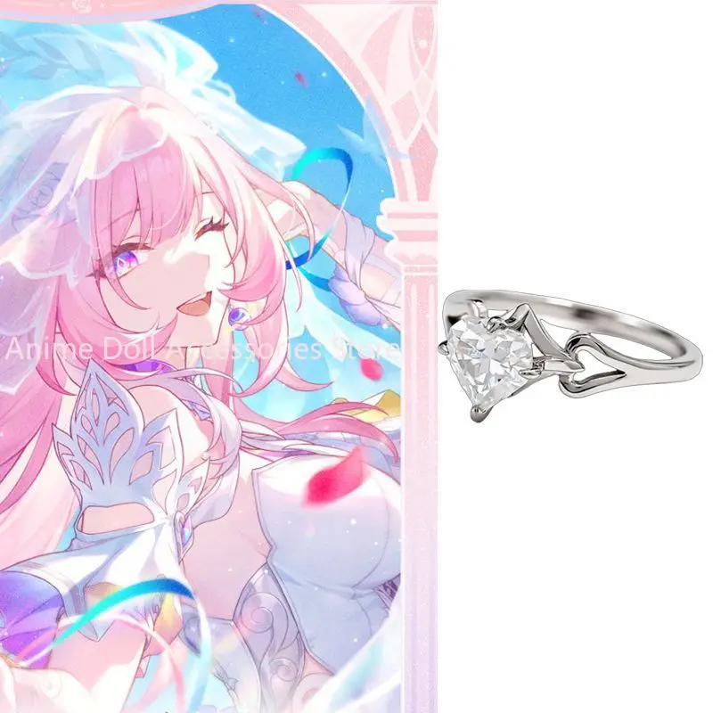 Honkai: Star Rail‌ Cyrene Heart Ring Anime Game Ring Cosplay Collection Cartoon Gift