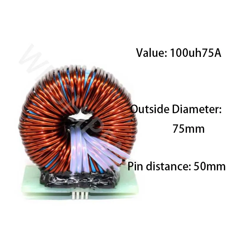 100uh75A High-Power High Current Inductor Filter Inductance SPWM DC-DC Inductance