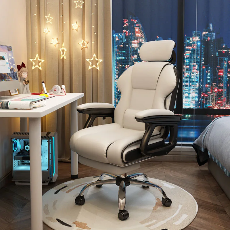 Adjustable Rotating Leather Chair Home Office boss Seat Sitting for a Long Time Is Not Tiring