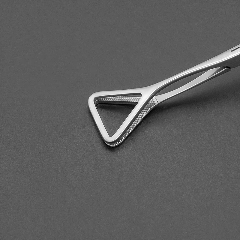 Triangular Lobe Forceps Chest Tissue Forceps Lung Tissue Clamp With Teeth