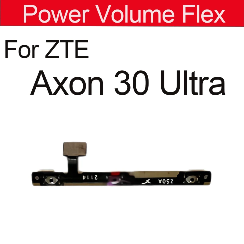 Power Volume Flex Cable For ZTE Axon 10 11 30 40 Pro Axon 40Se 40 Ultra Side On OFF Power Volume Button Side Keys Flex Cable