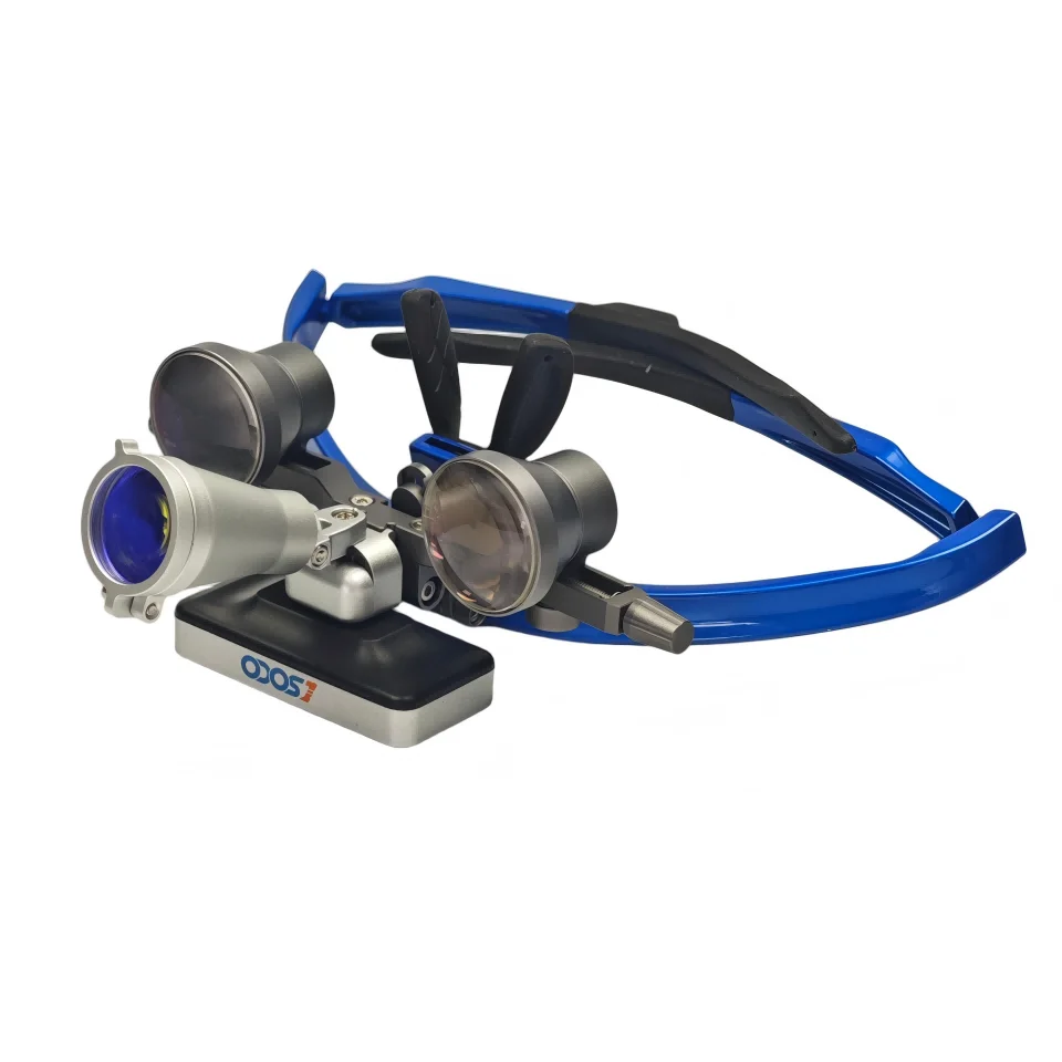 Surgical Loupe Wireless Headlight 3.5X 2.5X HD Optical Dental Galilean Magnifier Adjustable Interpupillary Distance Glasses