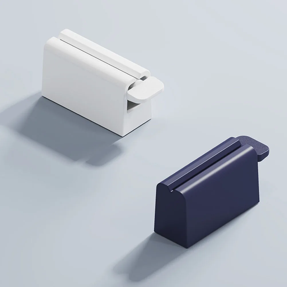 2 قطعة عصارة معجون الأسنان موزع ABS سيليكون قاعدة دليل الضغط أداة للحمام اكسسوارات معجون الأسنان أنبوب الطارد #3