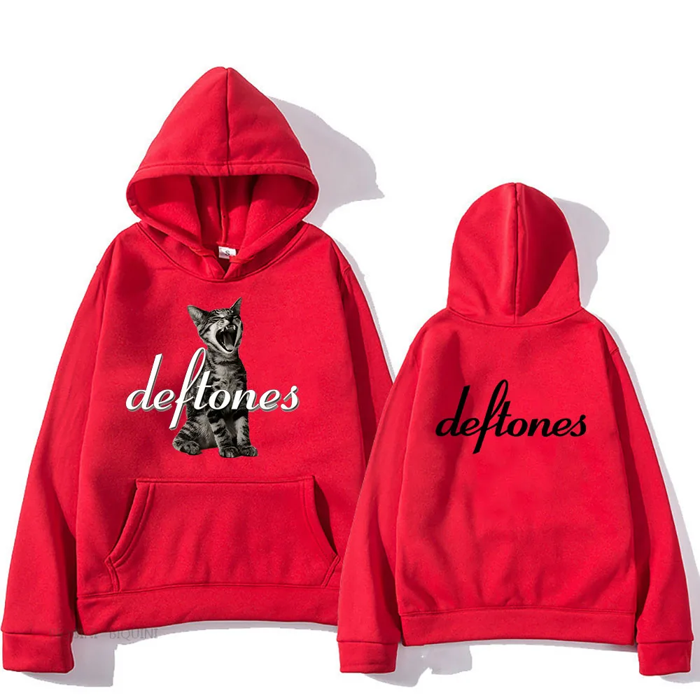 Deftones Around The Fur Tour Band Hoodie Punk Retro Pullover Hip Hop Band Hooded Unisex Street Casual Long Sleeve Hoodie New