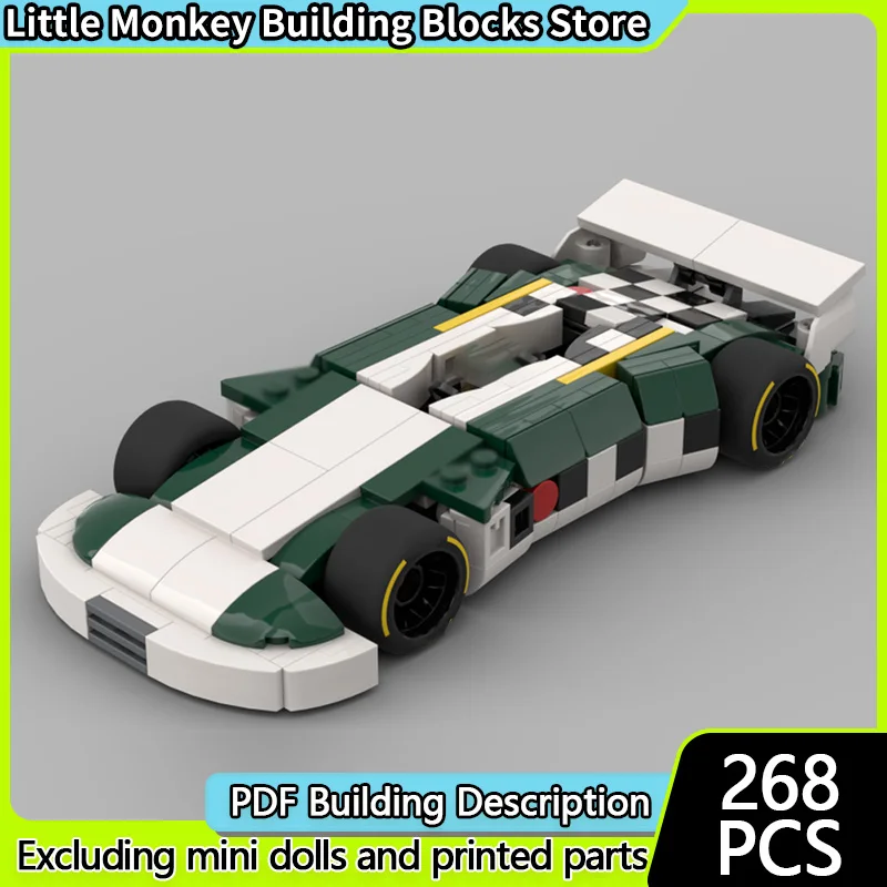 

Модель скоростного гоночного автомобиля MOC, строительные кирпичи, виртуальный гоночный автомобиль, модульная технология, детские праздничные подарки, сборные игрушки, костюм