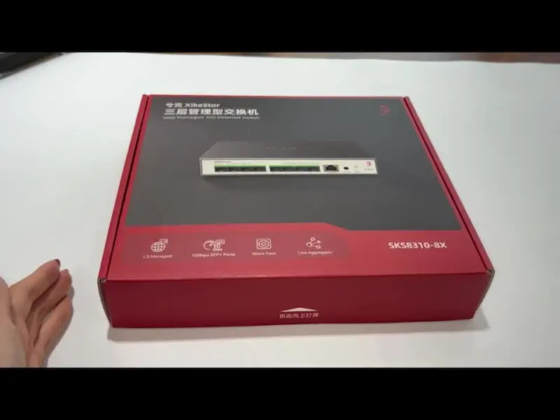 XikeStor SKS8310-8X 8-Port 10G SFP+ L3 Managed Switch, Full-Fiber