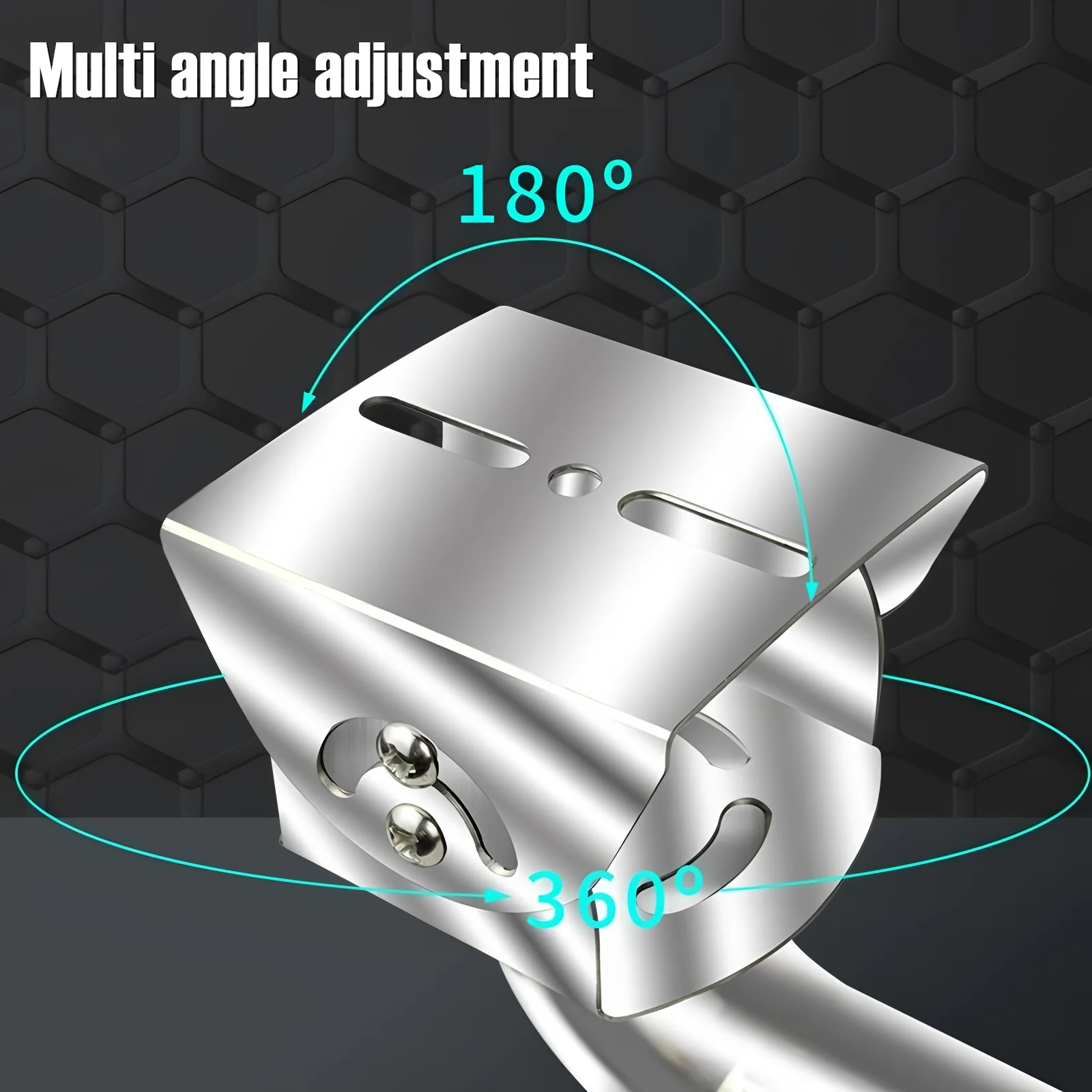 Stainless Steel Cross Arm Rod Bracket for Double Cameras, Dual Camera Mount Bracket for Home Surveillance CCTV Security Camera