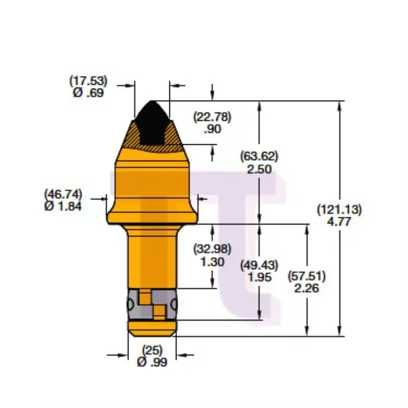FD25W-17.5-X Drill Picks Auger Teeth Trenching Tooth Drill Bits Trencher Tooth