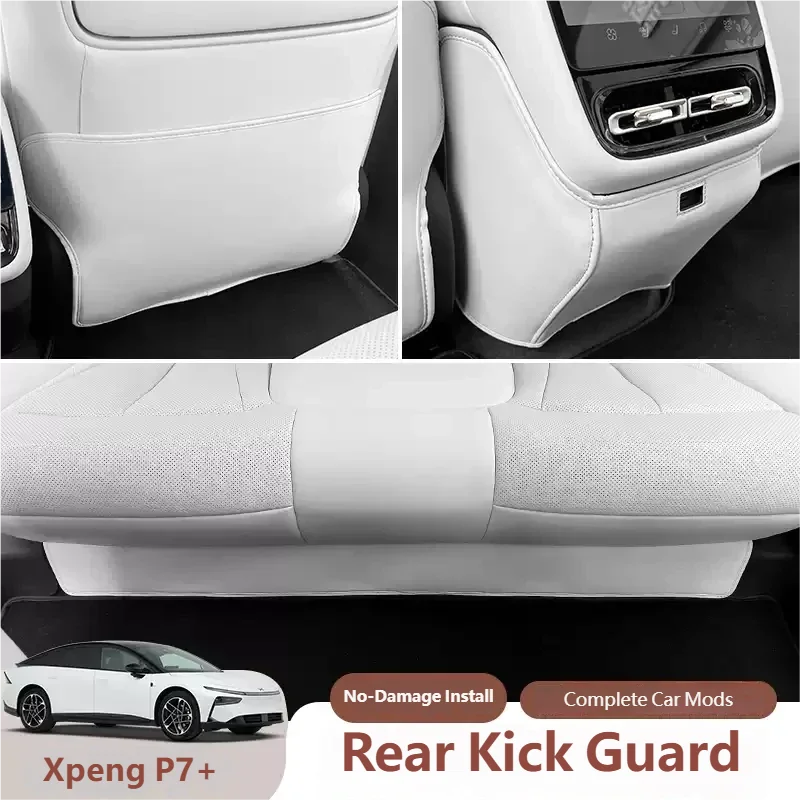 

For XPENG P7+ 2026 2027 Seat Anti-kick Pad Rear Child Protective Pad Stain-resistant Dawn Purple Interior Products Accessories