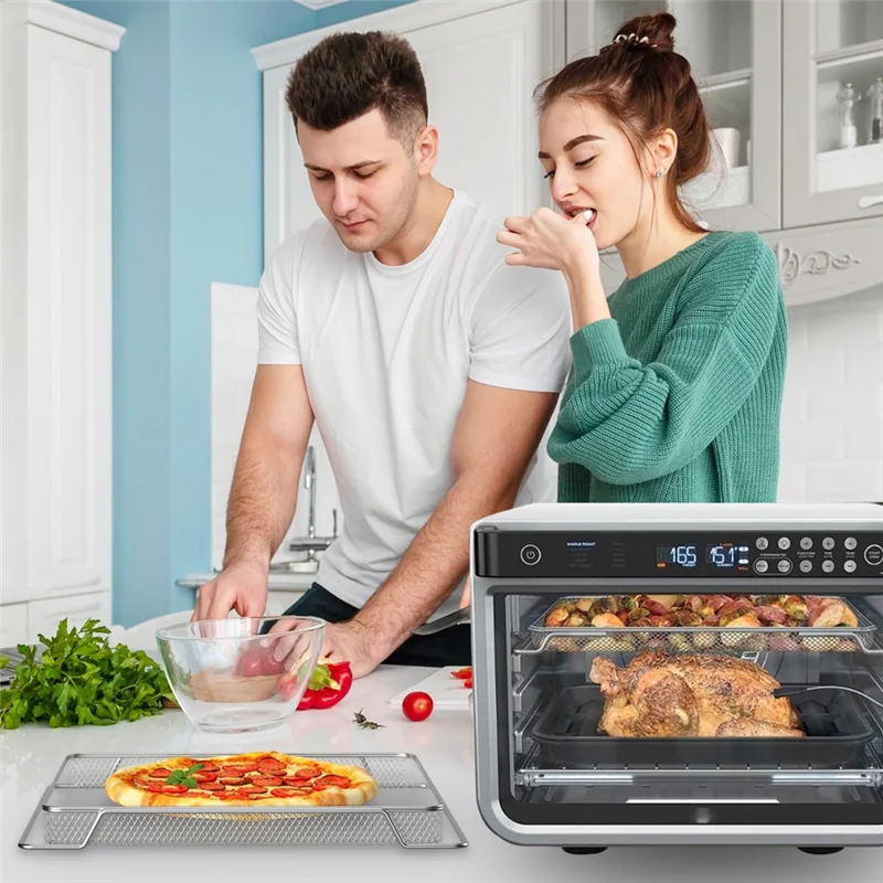 

B26C-Air Fryer Oven Basket, Replacement Baking Trays For Ninja DT201/DT251 Foodi Digital Air Fryer Oven