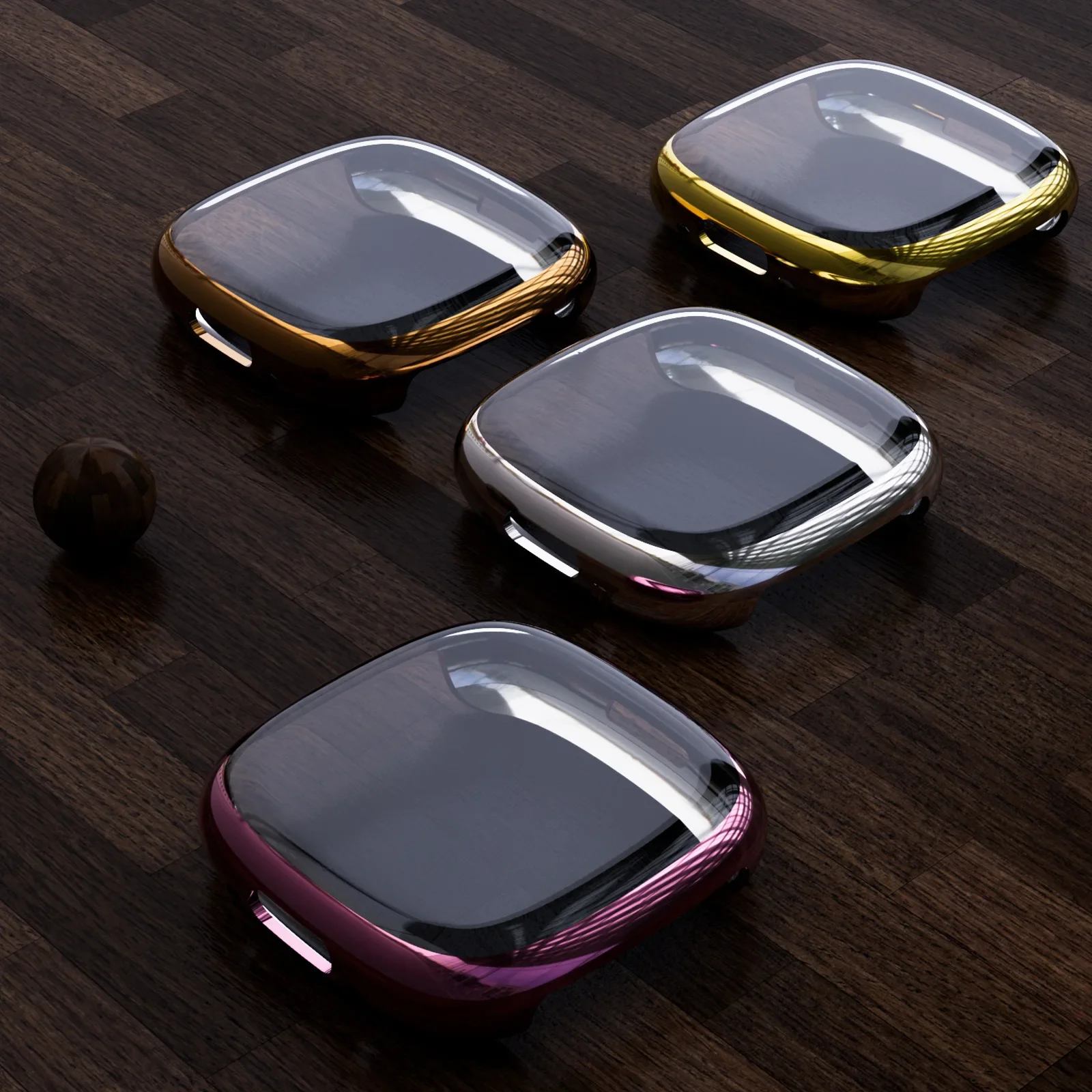 Soft TPU Case For Fitbit Versa 3/Versa 4 Full Cover Protector Shell For Fitbit Sense 2/Sense Bumper Case Protective Cover