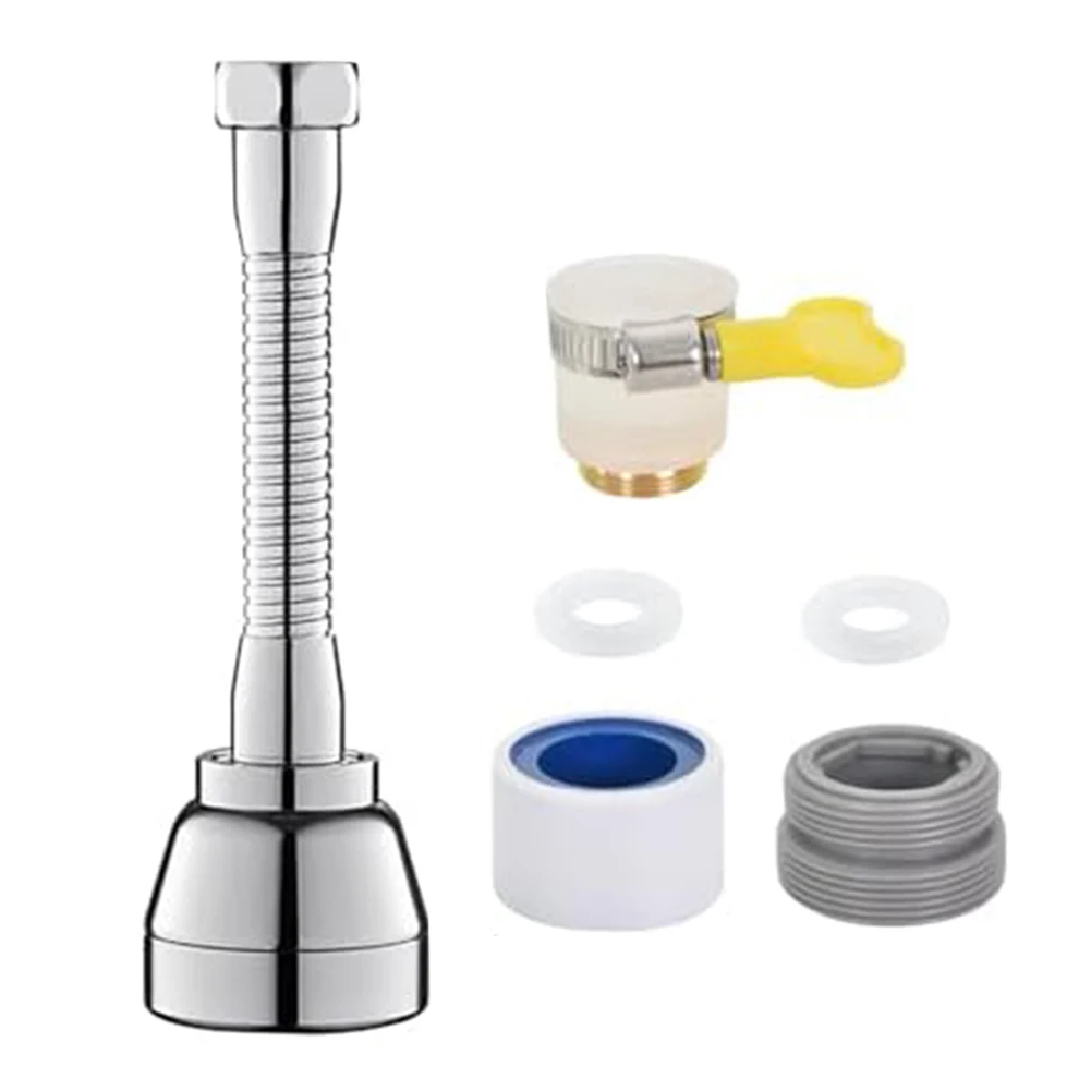 

360 Degree Rotation 3 Spray Modes Home Cleaning Compatible With 22mm External Threads Kitchen Faucet Accessory