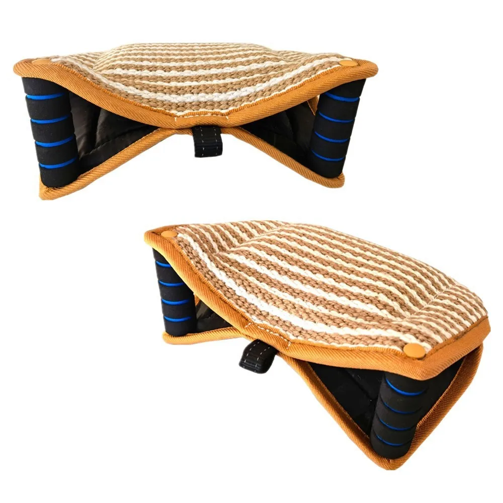 

Thick Jute Heavy Duty Dog Training Bite Pillow Target Fetch German Shepherd Malinois