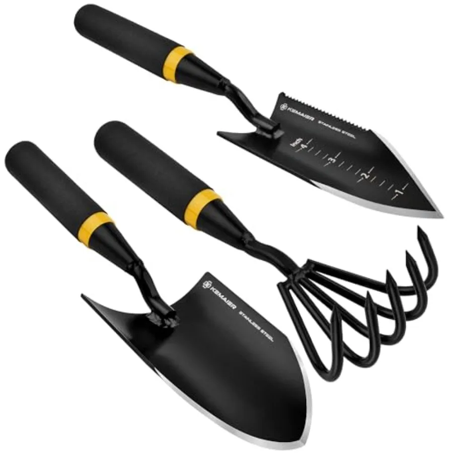 

Heavy Duty Stainl Steel - Thoughtfully Crafted for Outdoor Patio Use, Perfect for Both Men and Women. Includes Gardening Trowel