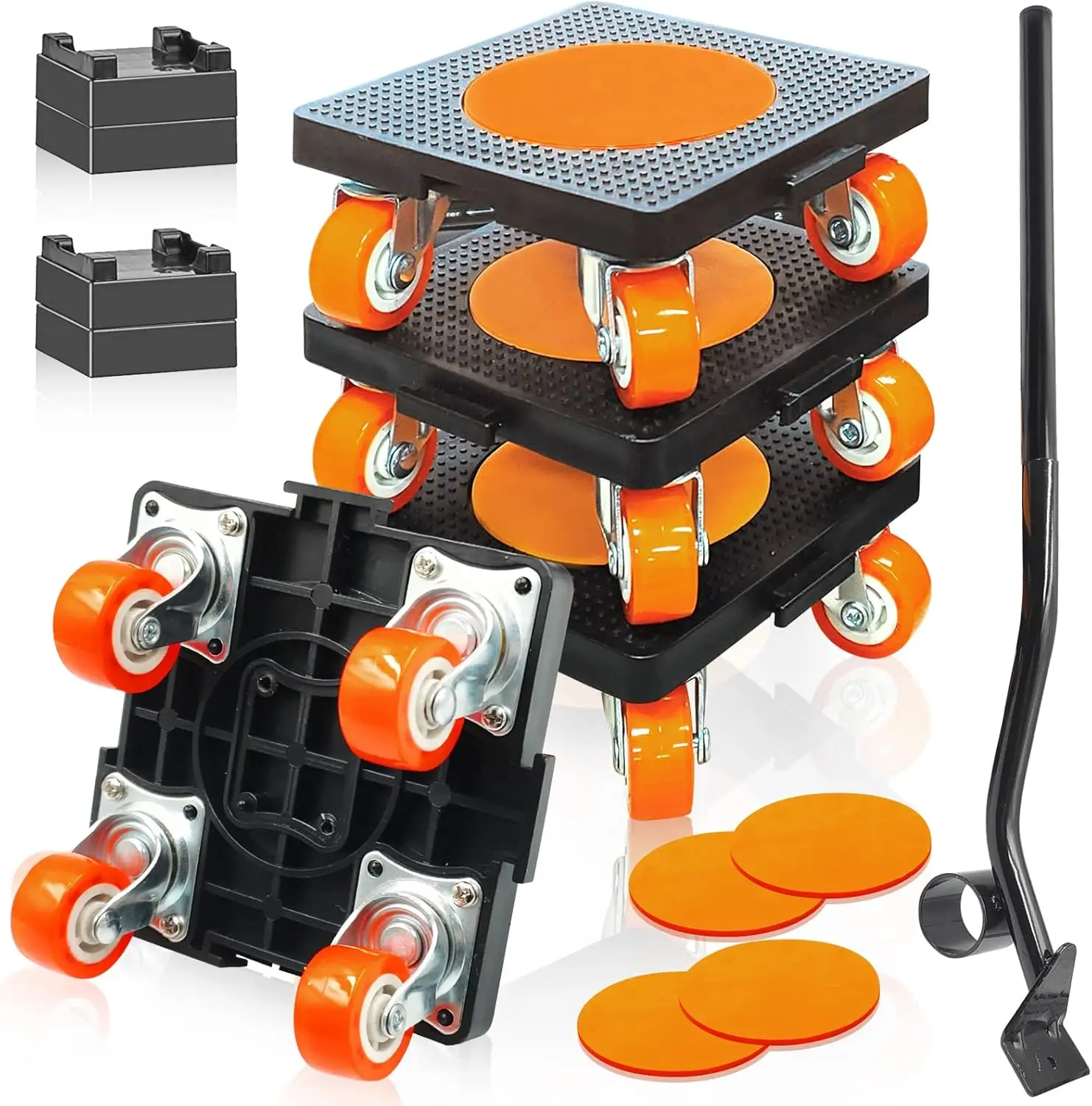 

Furniture Movers, Heavy Duty Furniture Lifter Mover Tool Set Of 4, 880 Lbs Load Acity, 360° Rotation Moving Wheels For