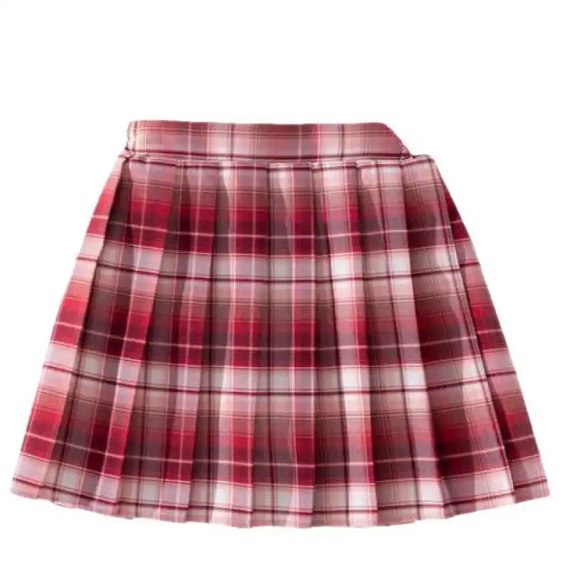Girls' Pleated Skirts, Spring Children's Half Skirts, Plaid Skirts, School Style Jk Skirts, Large Children's Short Skirts