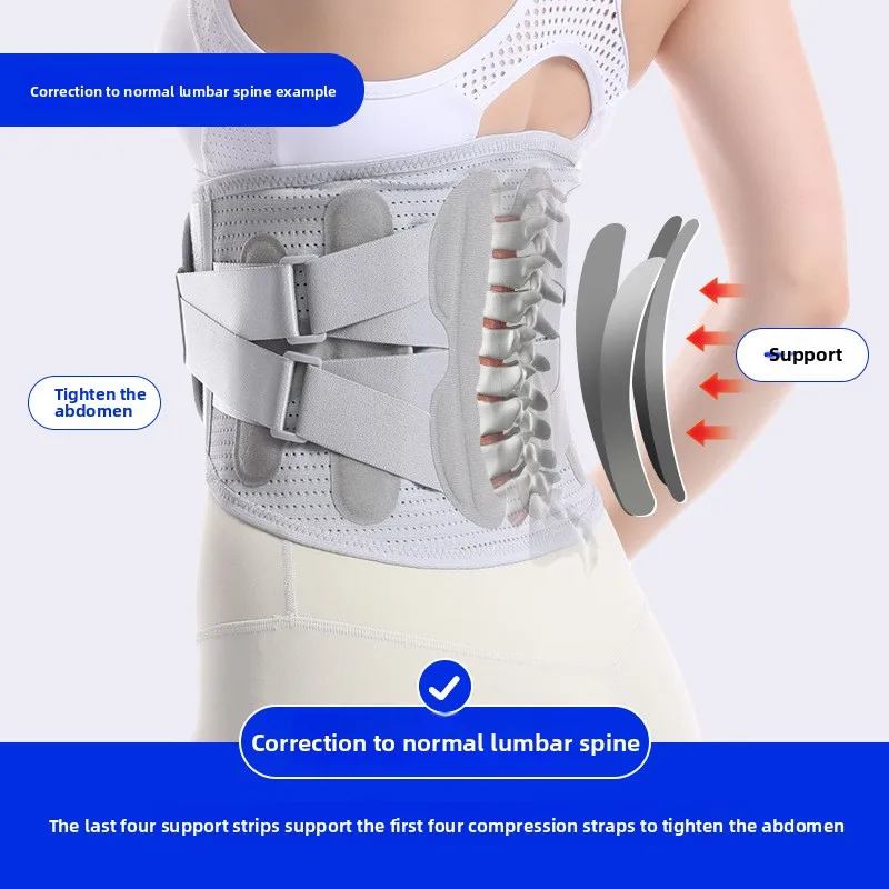 Wide Breathable Lumbar Support Belt for Disk Herniation Waist Pain Relief Back Support Guard for Lumbar Disc Herniation