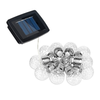 Solar 10pcs String Lights Hanging Lights Warm White Outdoor Decorative Rope Tree Patio Christmas Hanging Waterproof