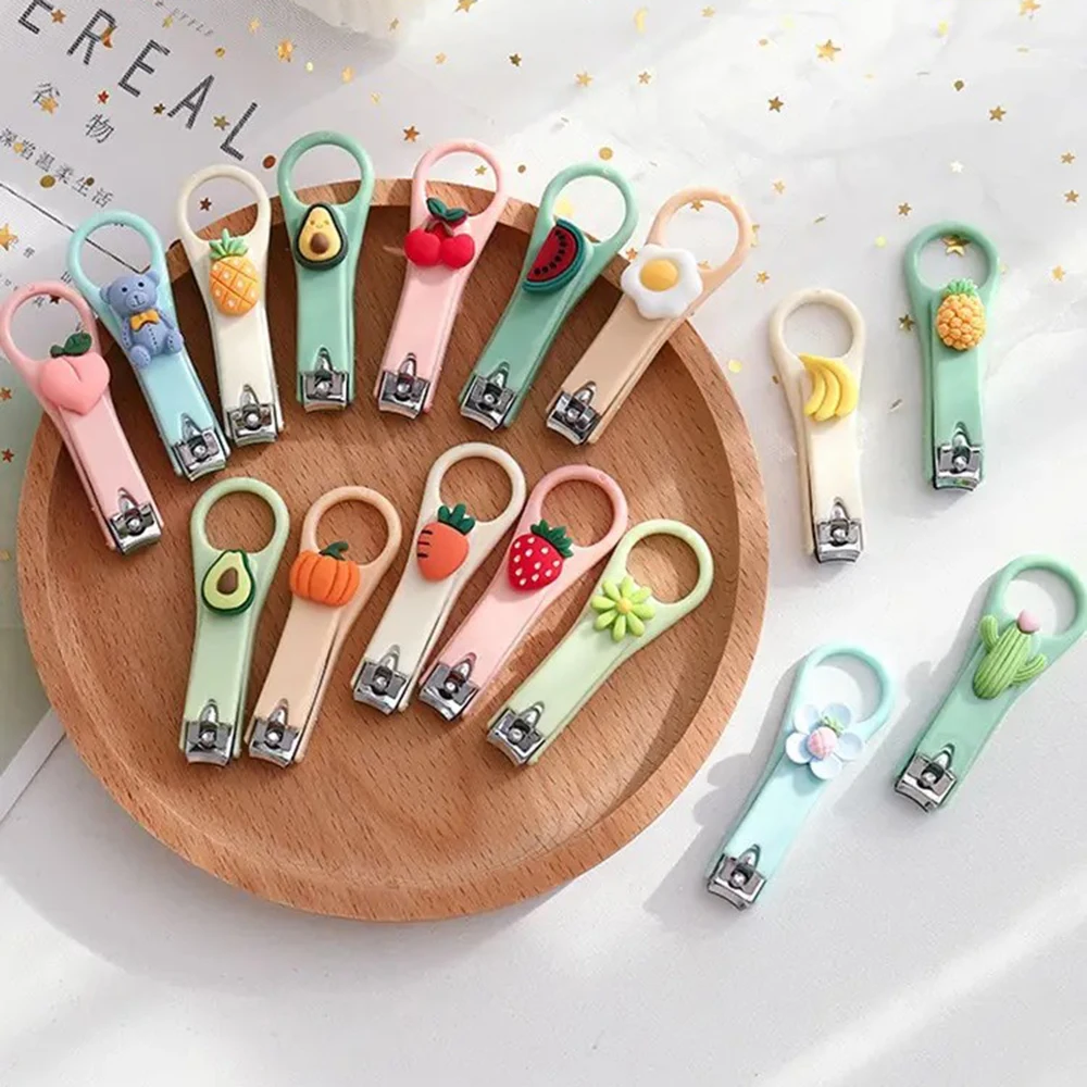 Creative Cartoon Cute Nail Clippers Girl Heart Nail Clippers Portable Children\'s Adult Nail Clippers Home Random Color 1Pack