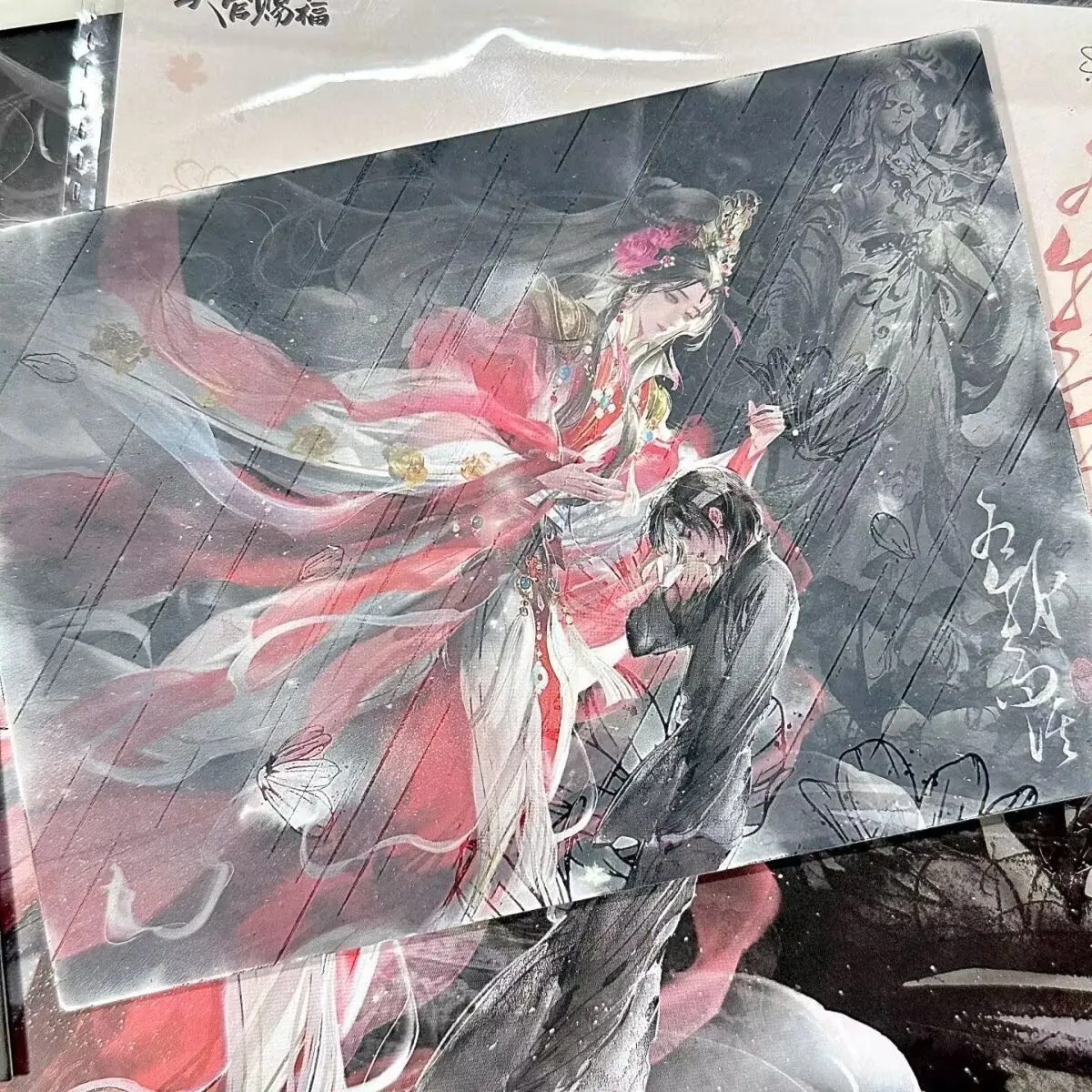 "천국 공주의 축복" "꽃의 도시의 시에련" 수분 감지 엽서 라이브 포 미 시리즈 주변기기 10*15cm