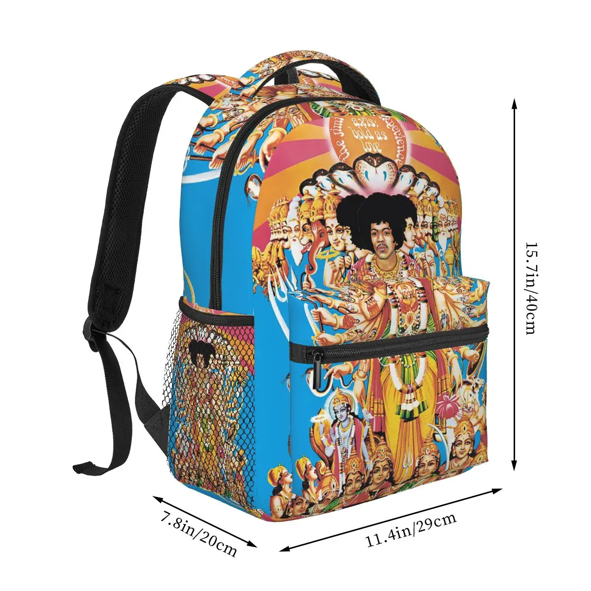 Jimi Hendrix New Bestseller Rock Album Graphic Backpacks Boys Girls Bookbag Children School Bags Cartoon  Rucksack Shoulder Bag