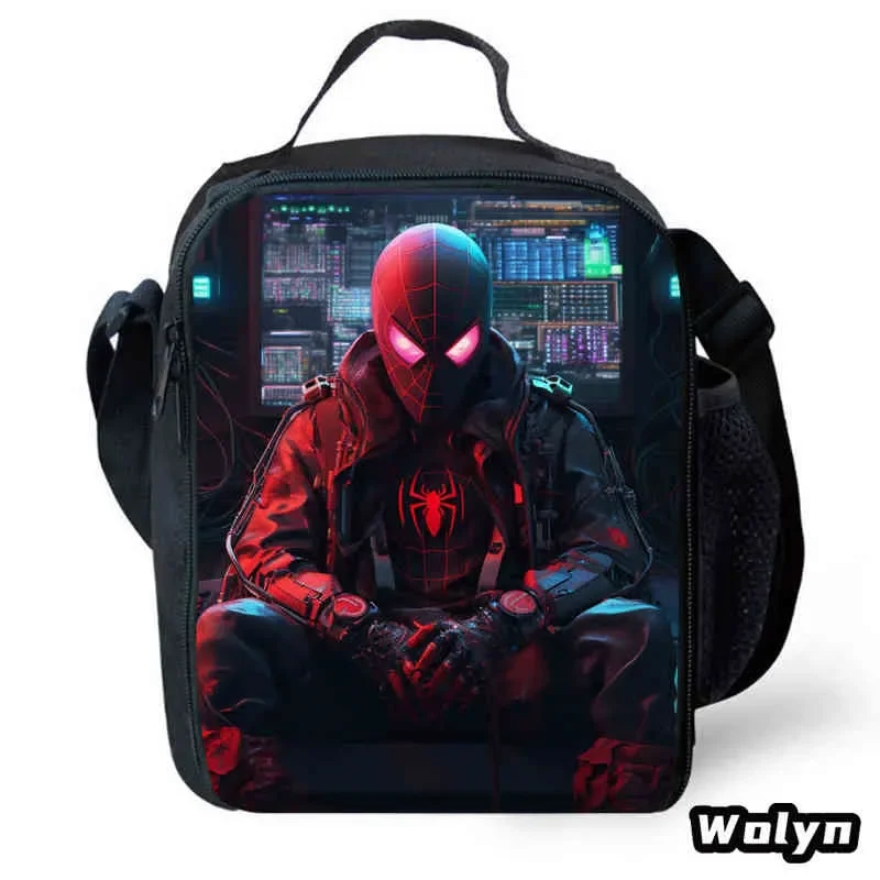 

Lunch bags for Child,Cartoon Spider-Man School Picnic Bags for Girls Boys,Kids Insulation Cooler Bags for Aged 4-10 years
