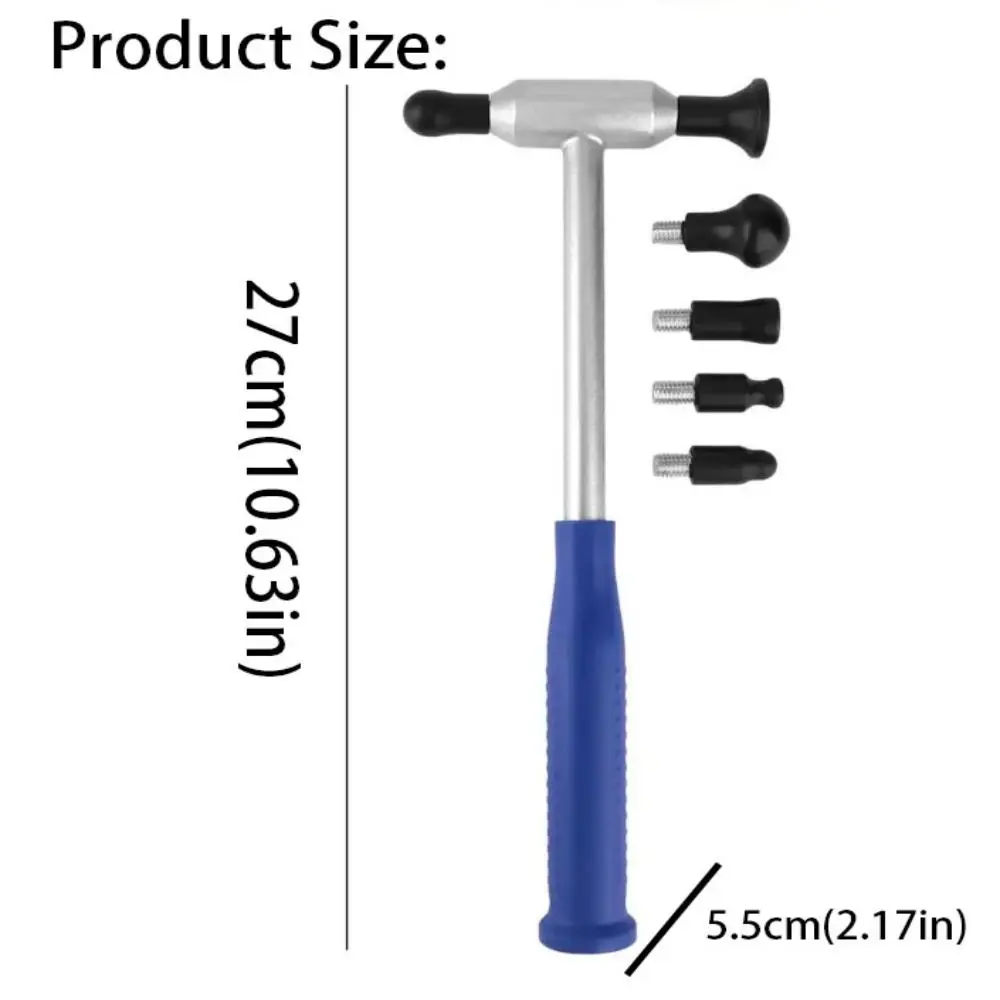 6-сменные головки, инструмент для удаления вмятин, автомобильный молоток для кузова, автомобильный молоток, ремонт кузова, инструменты для удаления повреждений автомобиля