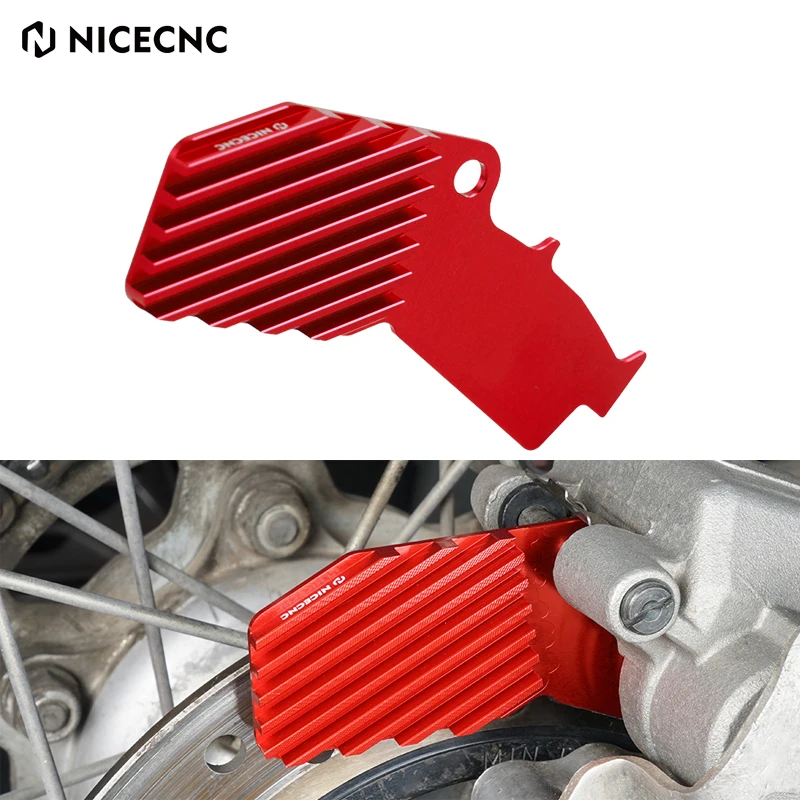 NiceCNC Motorcycle Rear Brake Heat Sink Caliper Cooler For Honada XR650L 1993-2022 XR650R 2000-2007 XR 650L 650R Red Aluminum