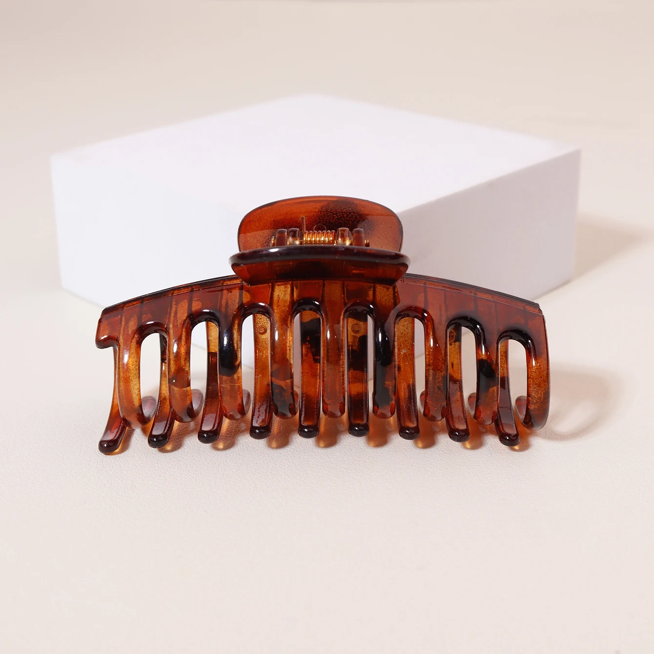 1/2pcs 투명 서리로 덥은 헤어 클립, 긴 머리, 두꺼운 머리, 무광택 솔리드 컬러 헤어 클립에 적합, 실제 머리 가발 전용