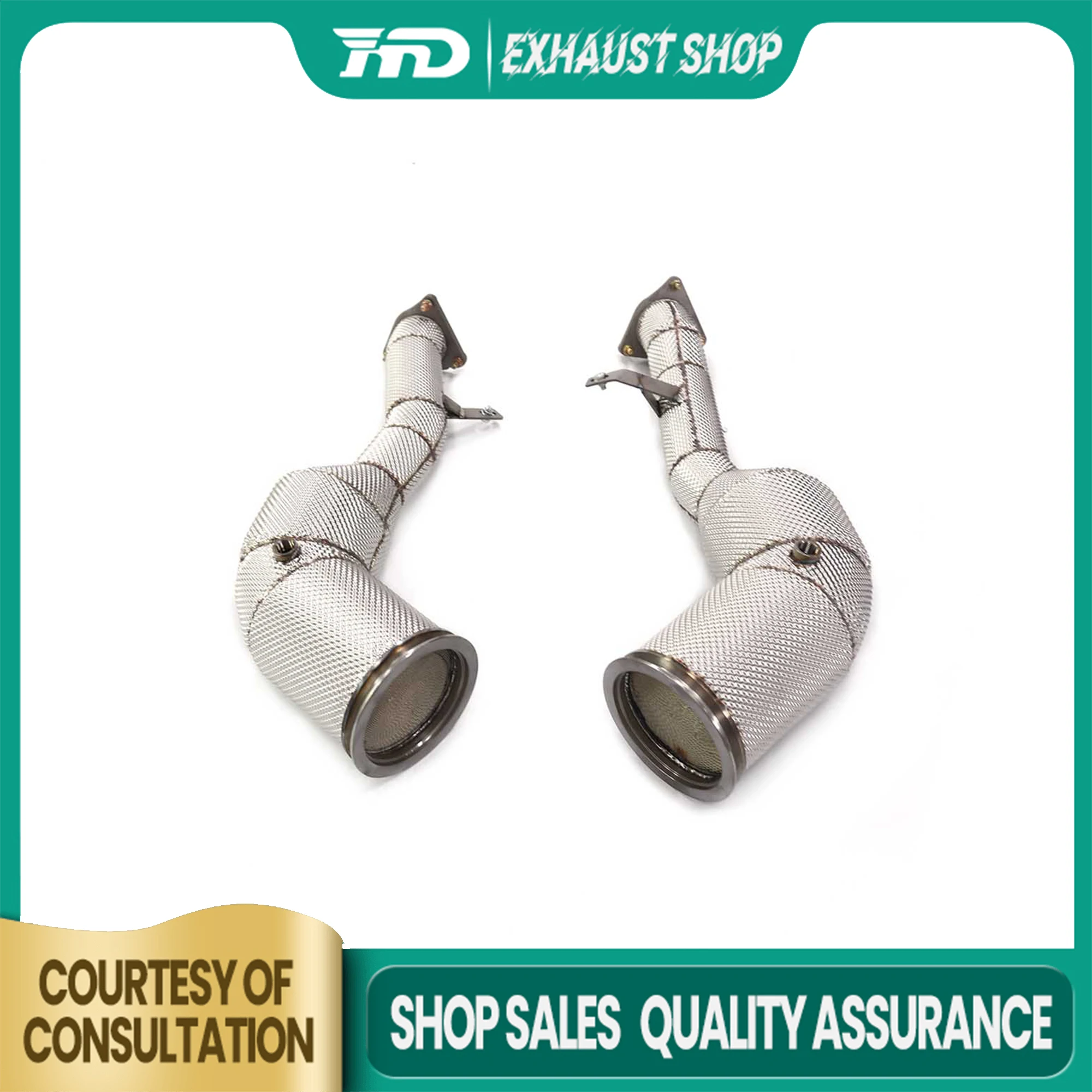 

Высококачественная водосточная труба для Porsche Macan GTS 95B.2 2.9T, теплозащитный экран выхлопной системы из титанового сплава, высокая производительность потока HMD