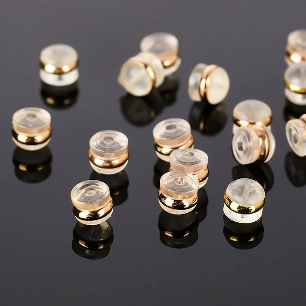 

Clear Accessories Jewelry Findings Copper Earring plugs Ear Stud Backs Earring Pads DIY Stopper Plugs Earring Back Stoppers
