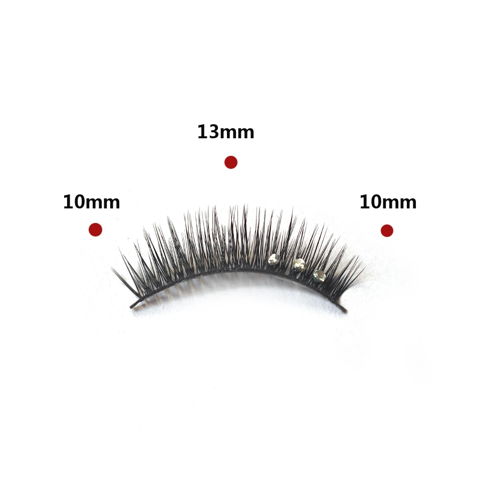 5 Pairs Makeup Diamond False Eyelashes Set Show Catwalk Party Shinny Eye Lashes Handmade Eyelash Shinning Cosmetics