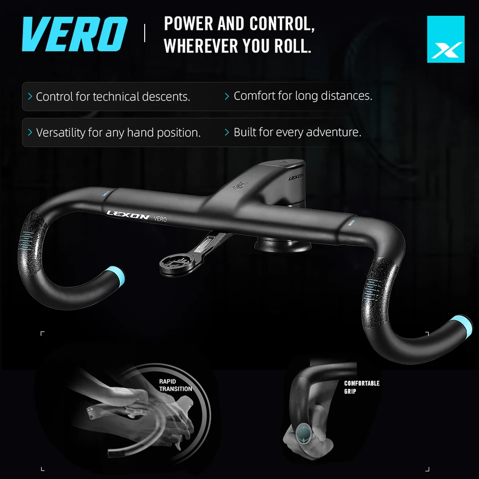 LEXON VERO Full Carbon Road Bike Handlebar Full Inner Cable Urltra